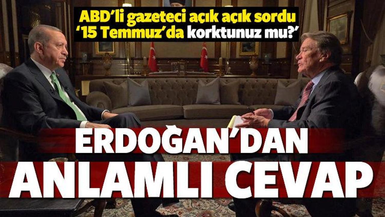 Erdoğan, ABD'nin CBS televizyonuna konuştu