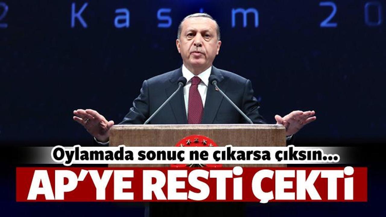 Erdoğan resti çekti: Sonuç ne çıkarsa çıksın...