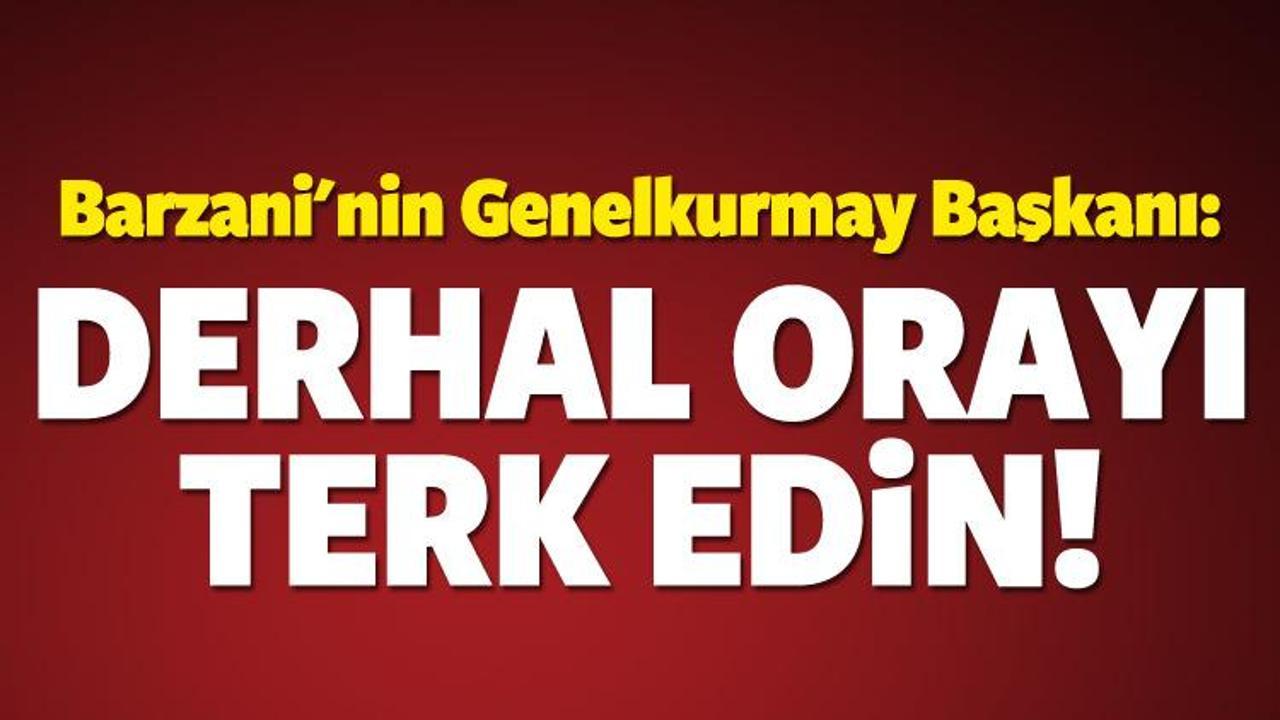IKBY'den PKK'ya: Derhal burayı terk edin