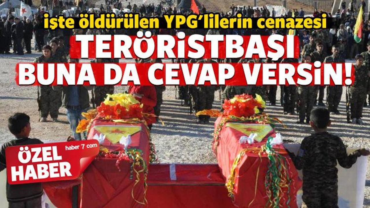 PYD'li teröristlerin cenazesi görüntülendi!