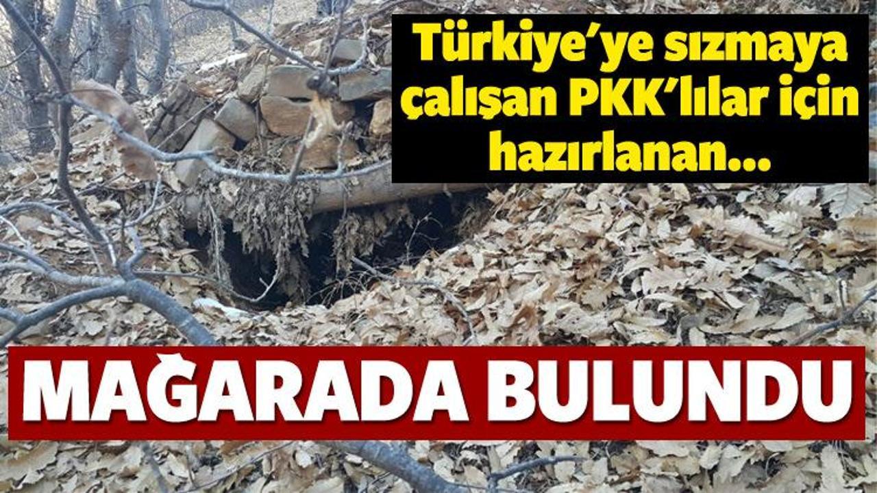 Sızmaya çalışan PKK'lılar için hazırlanmış...