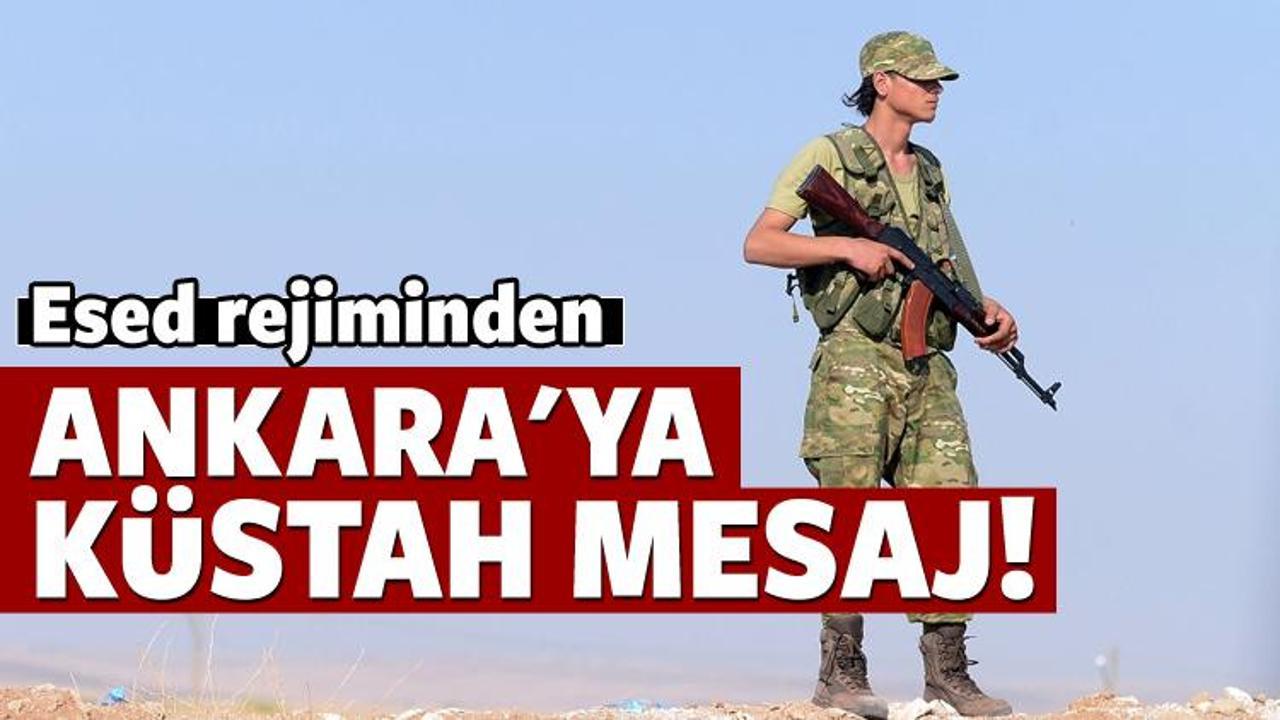 Suriye'den Türkiye'ye küstah mesaj