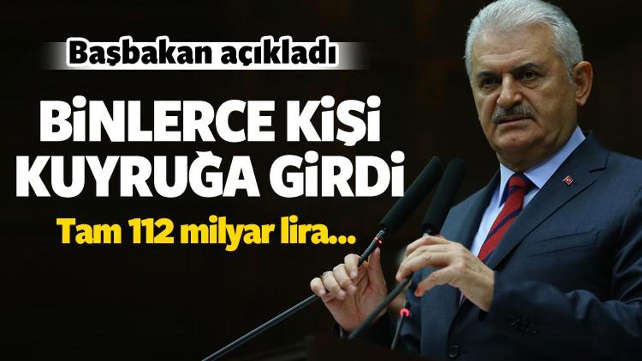 Başbakan a&ccedil;ıkladı: Vatandaş kuyruğa girdi!