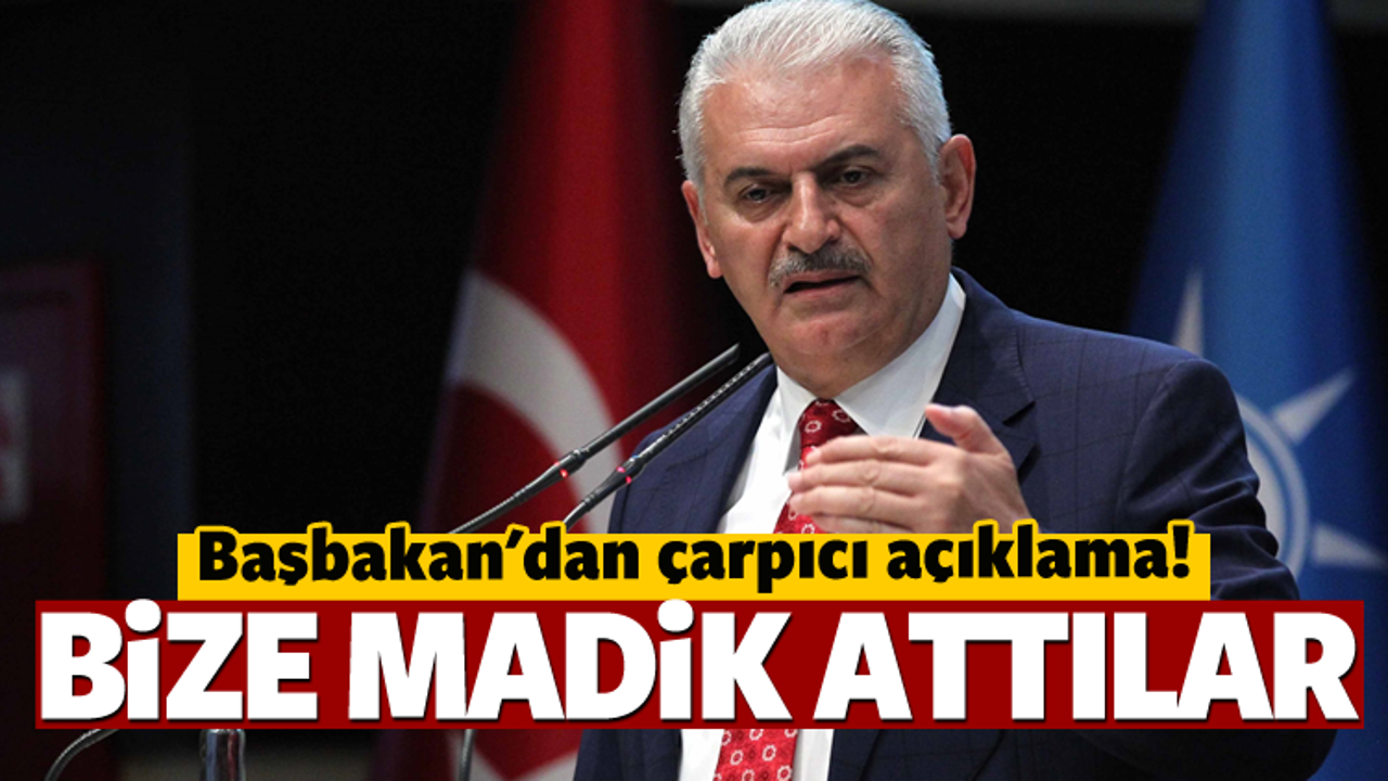 Binali Yıldırım: Bize madik attılar