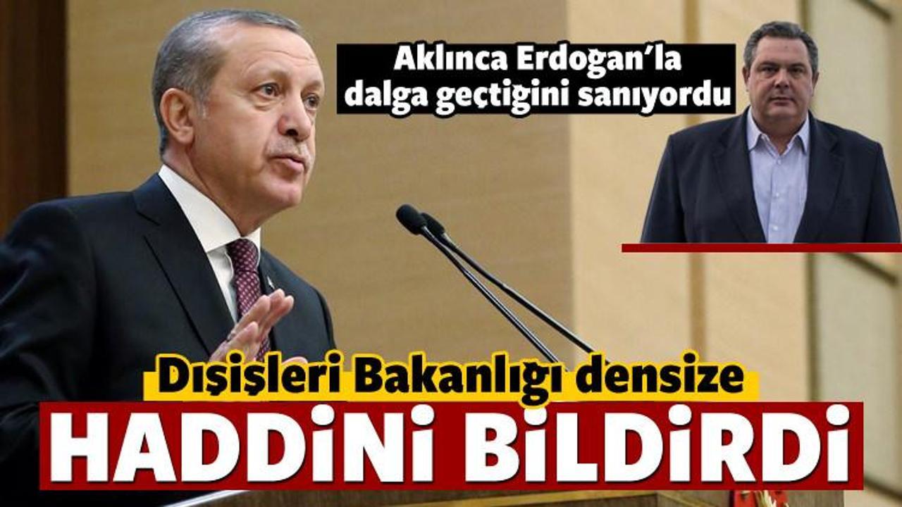 Dışişleri'nden Yunanistan'a 'Erdoğan' yanıtı