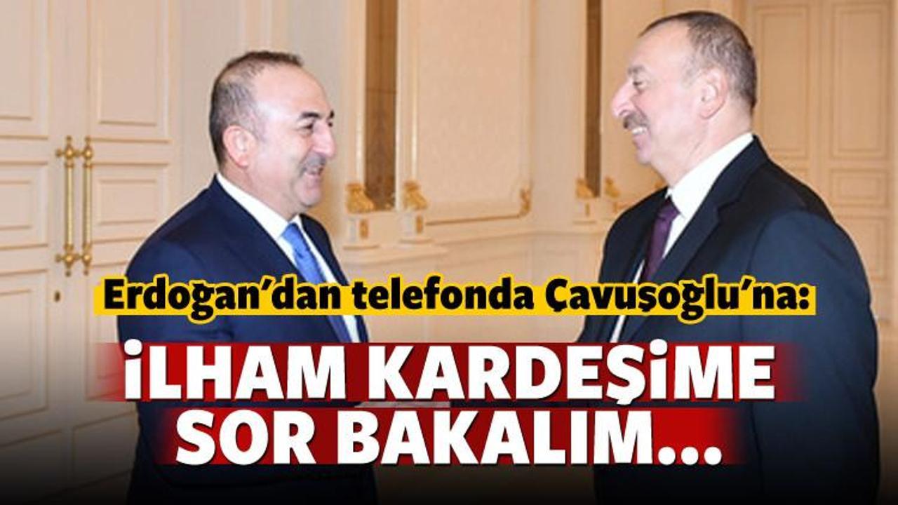 Erdoğan Aliyev'e selam gönderdi