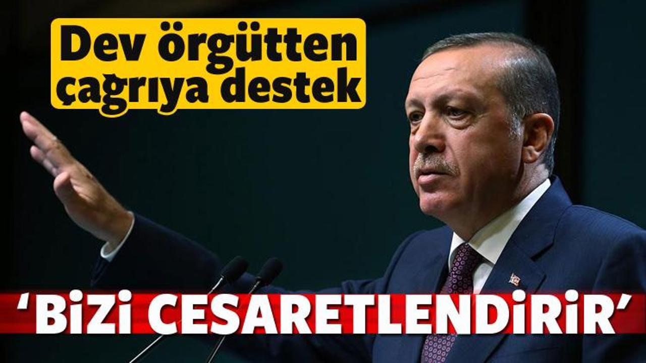 Dev örgütten Erdoğan'ın çağrısına destek