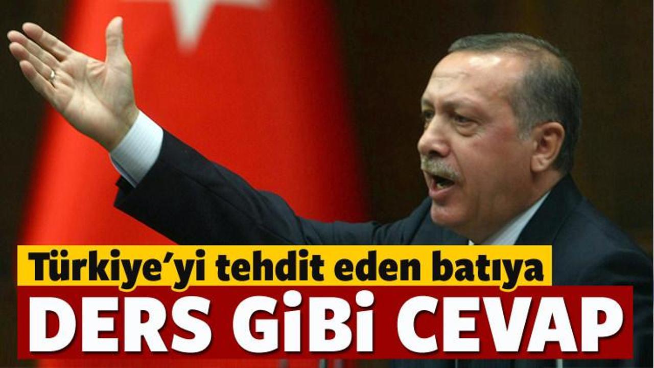 Erdoğan'dan 'Batı'ya ders gibi cevap