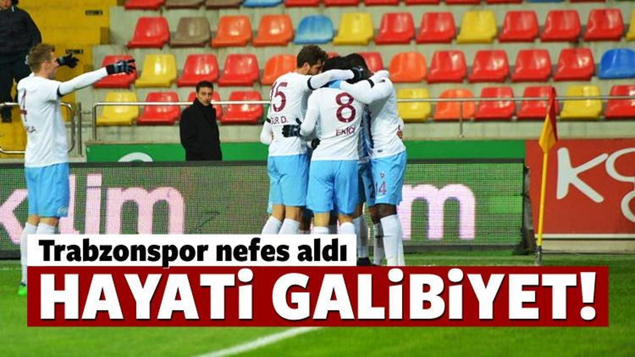 Trabzonspor'dan hayati galibiyet!