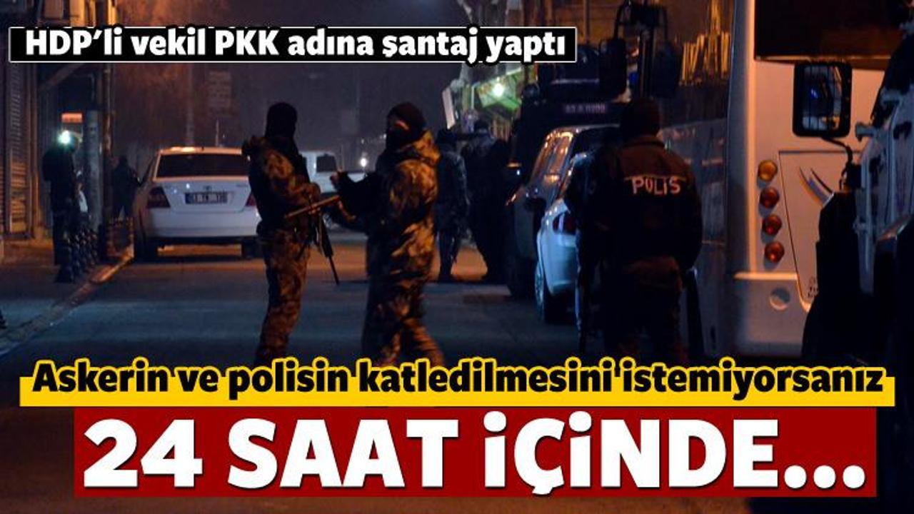 HDP'li vekilden küstah sözler! PKK adına taahhüt!