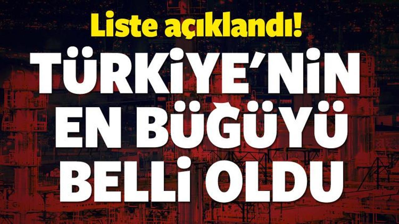 Türkiye'nin En Büyük 500 Özel Şirketi belli oldu