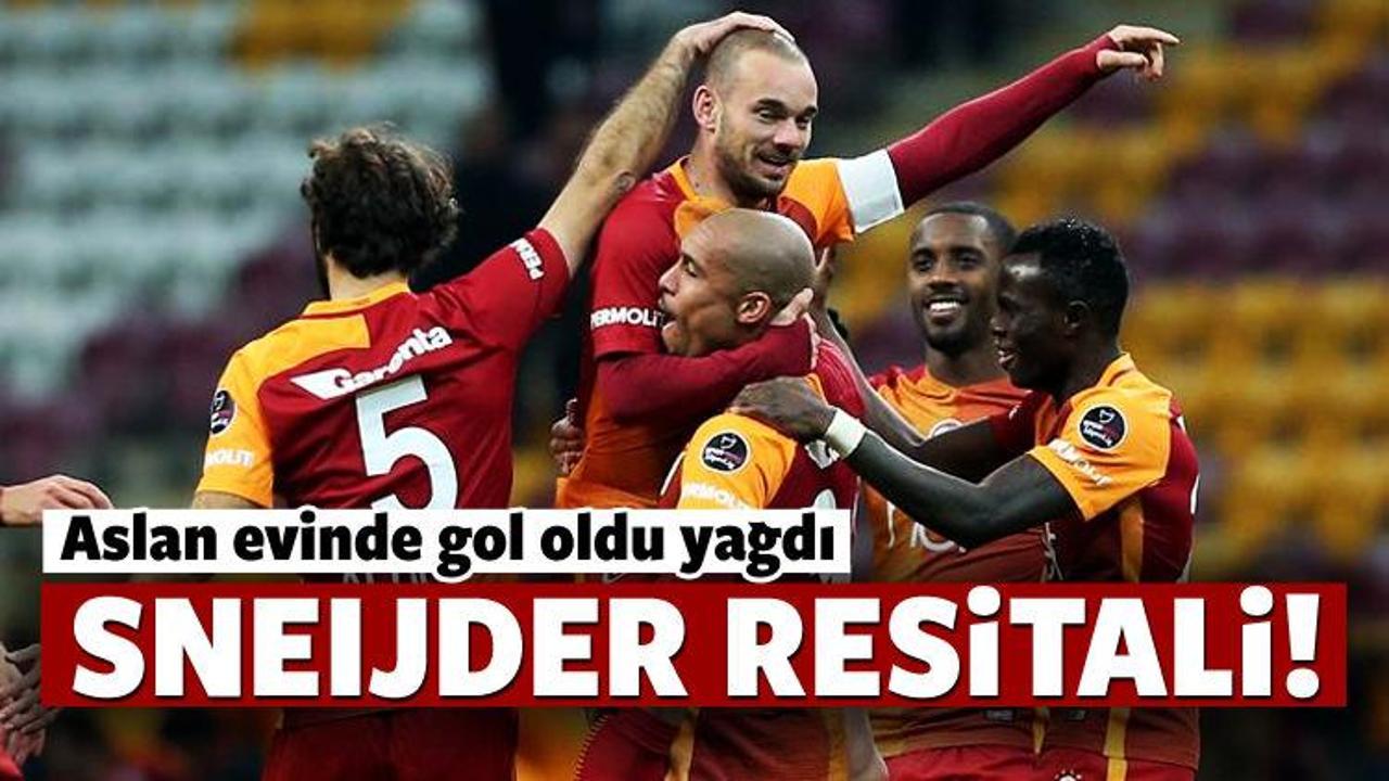 Galatasaray evinde gol oldu yağdı!