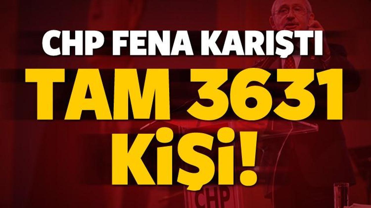 CHP yine karıştı! 3 bin 631 kişiye ihraç
