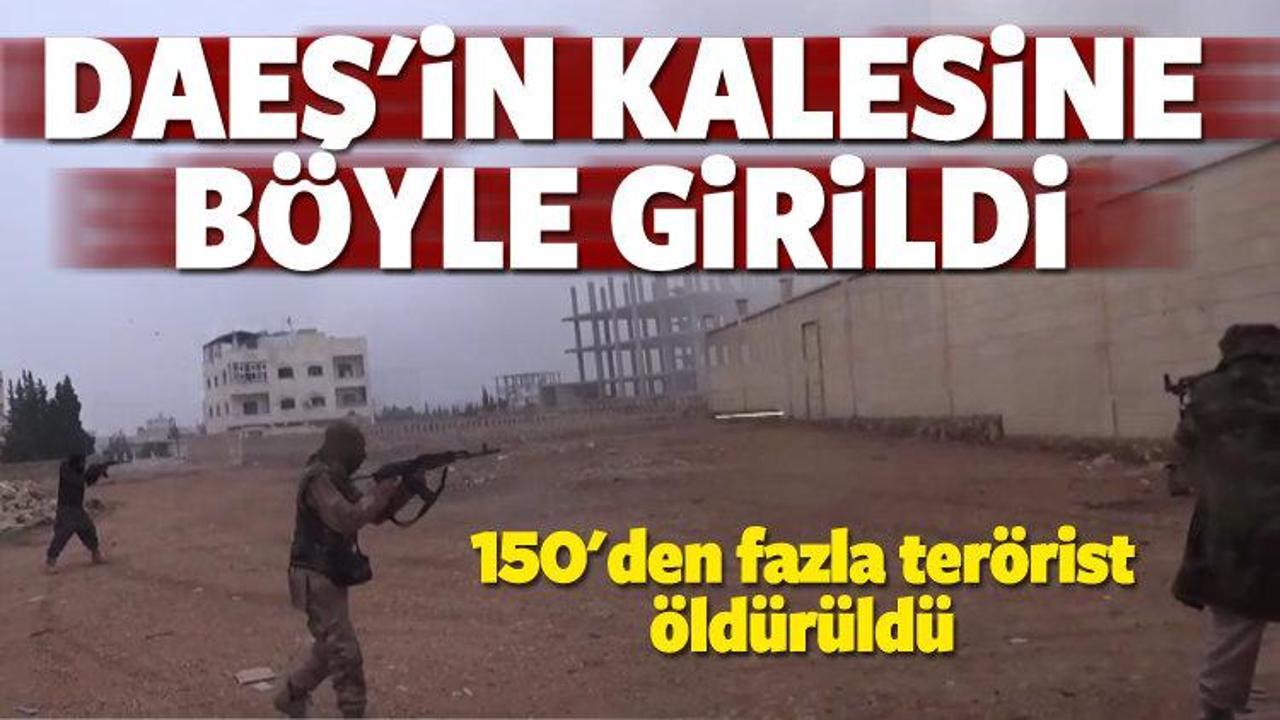 El Bab'taki sıcak &ccedil;atışmanın g&ouml;r&uuml;nt&uuml;leri