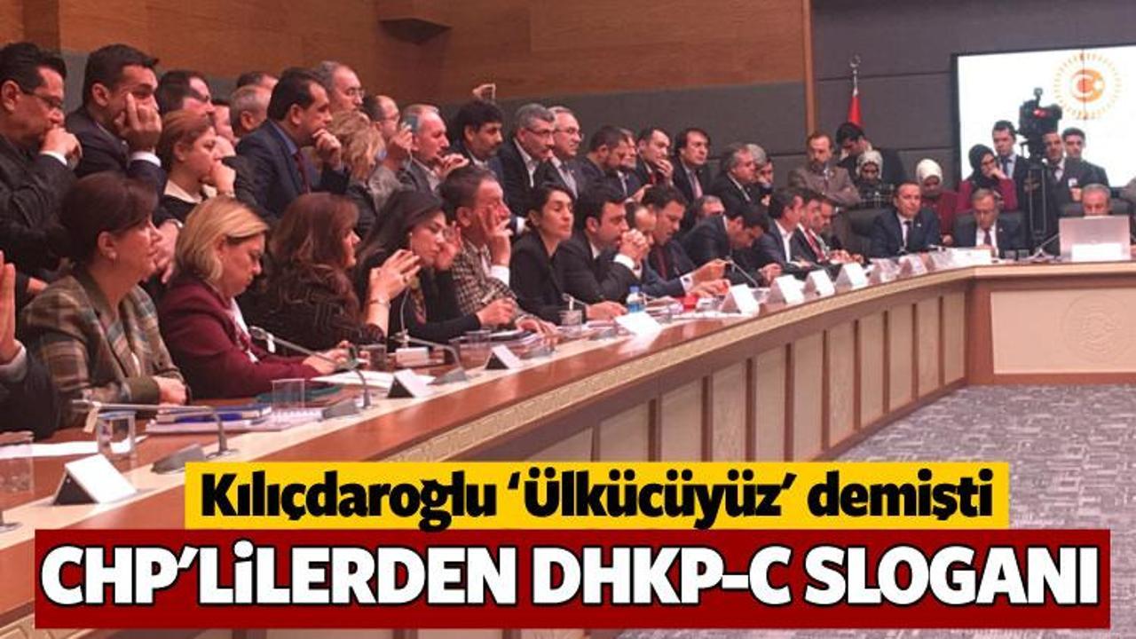 CHP'lilerden komisyonda DHKP/C​ sloganı