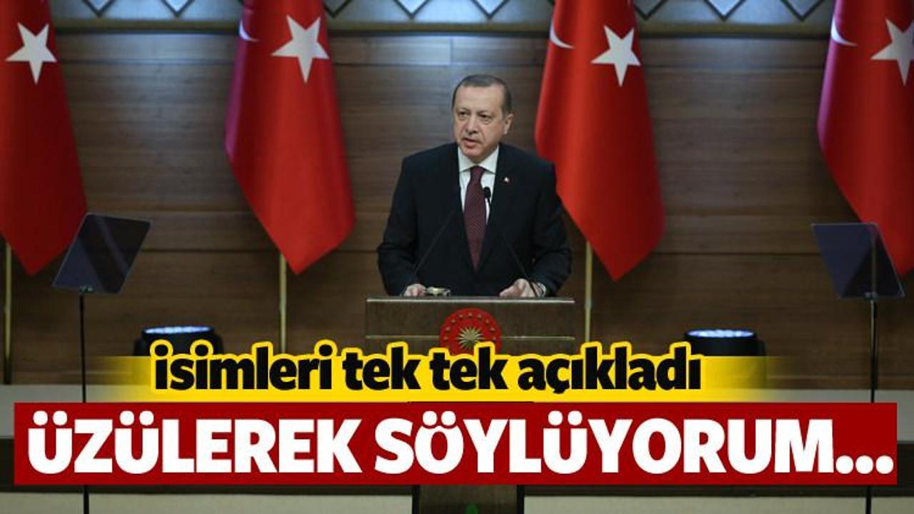 Cumhurbaşkanı Erdoğan: Üzülerek söylüyorum...