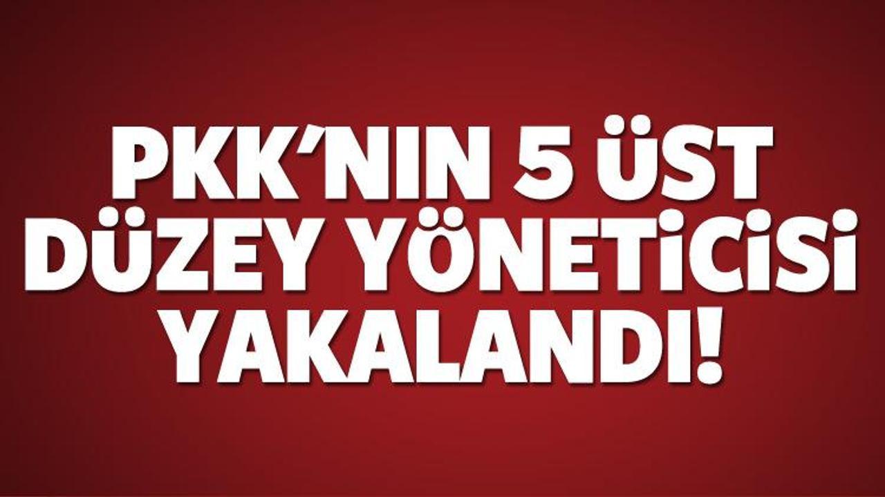 PKK'nın 5 üst düzey yöneticisi yakalandı