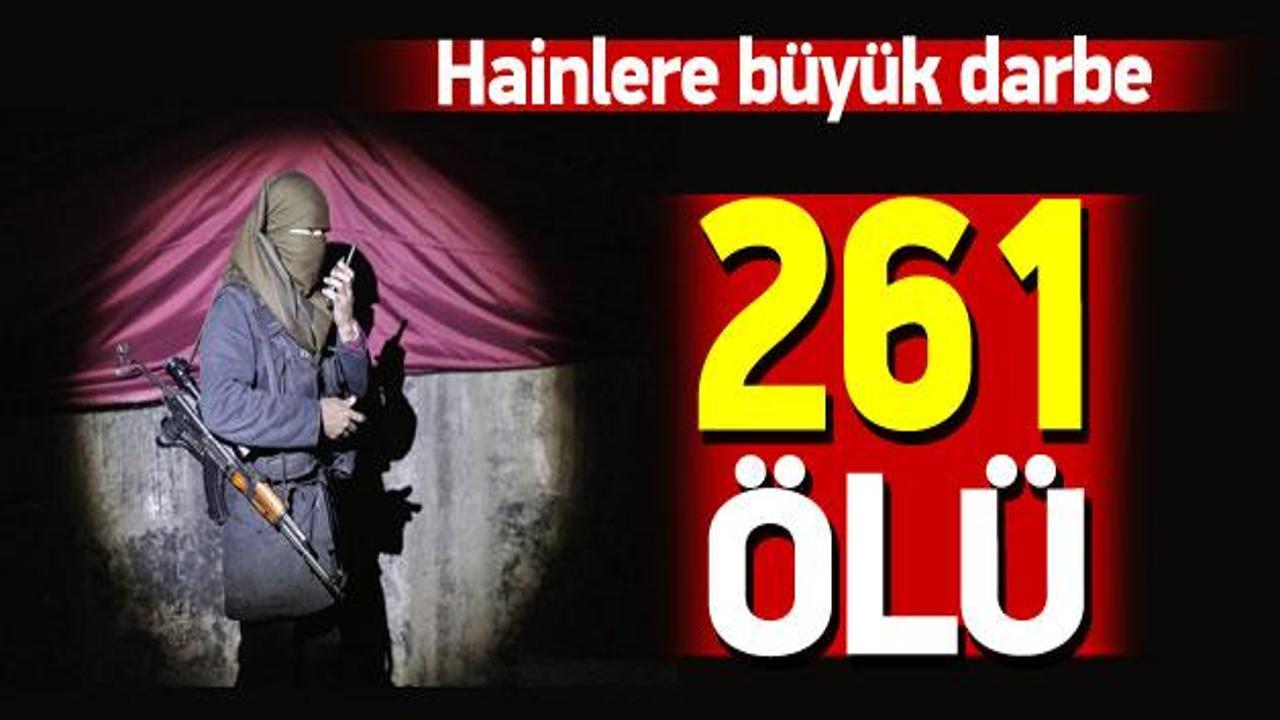 TSK: 3 ilçede 261 terörist öldürüldü