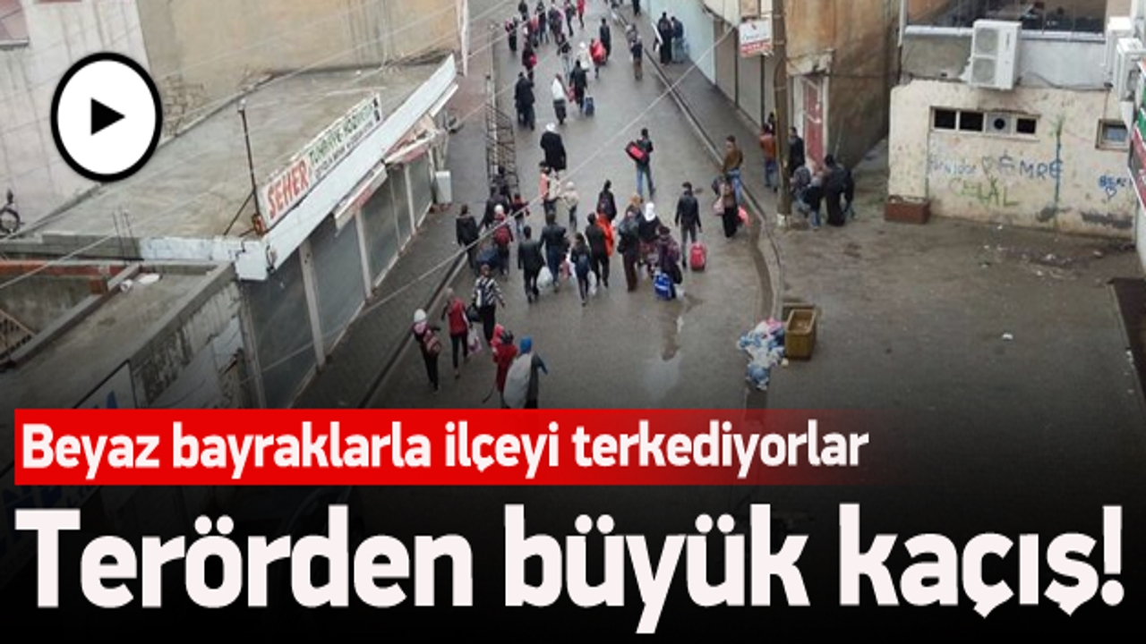 Vadandaşlar Cizre'den ka&ccedil;ıyor