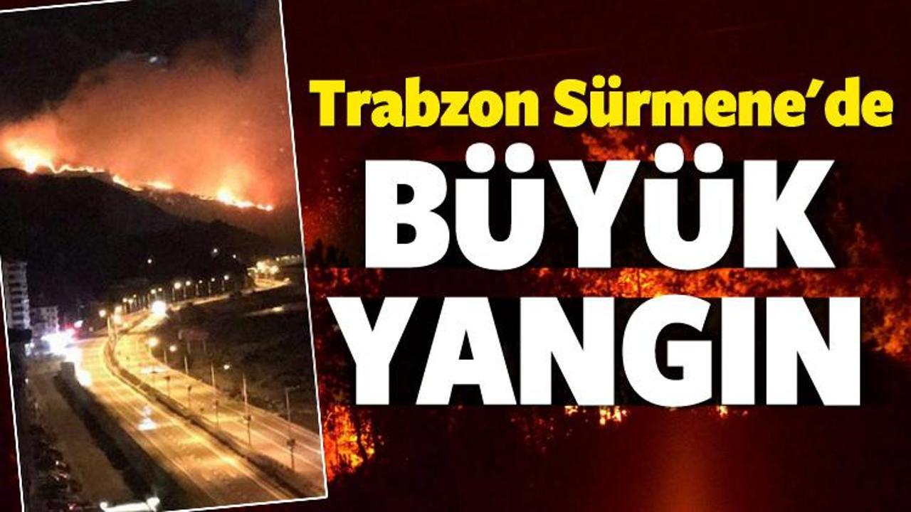 Trabzon Sürmene'de büyük yangın
