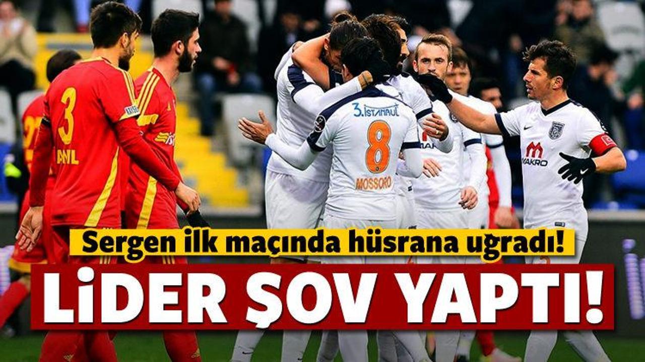 Lider şov yaptı! Sergen hüsrana uğradı