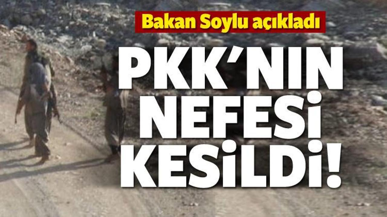 Bakan Soylu açıkladı! PKK'nın nefesi kesildi
