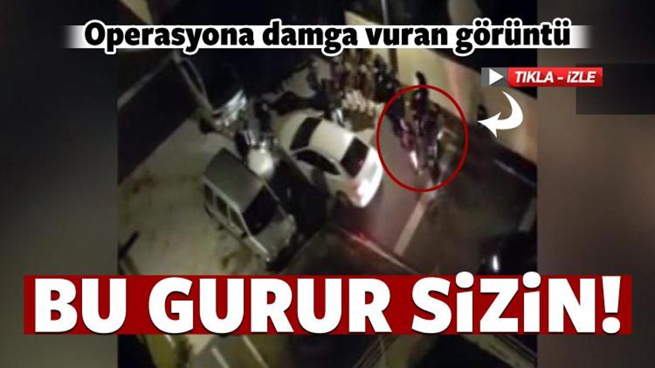 Operasyona damga vuran g&ouml;r&uuml;nt&uuml;!