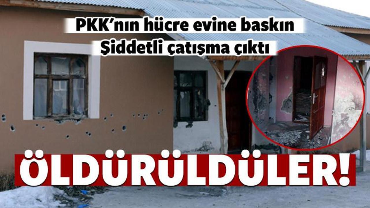PKK'nın hücre evine baskın: Öldürüldüler!