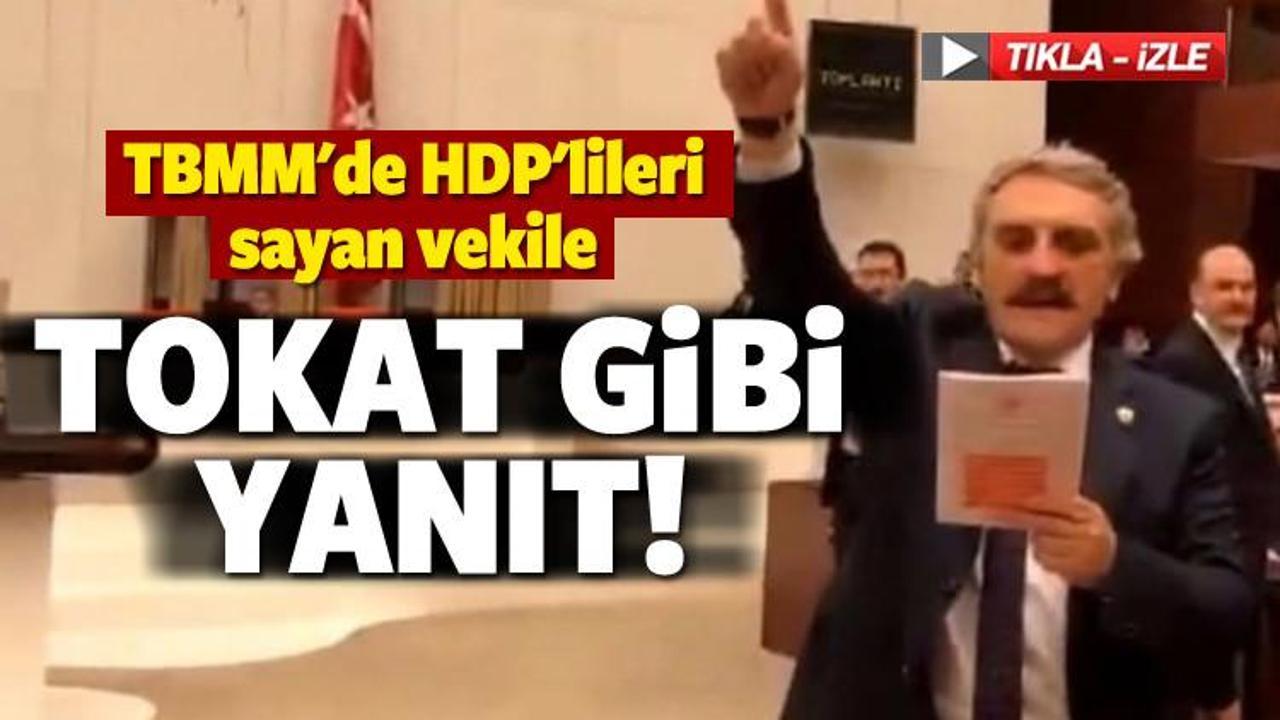 TBMM'de HDP'lileri sayan vekile şehitlerle yanıt 
