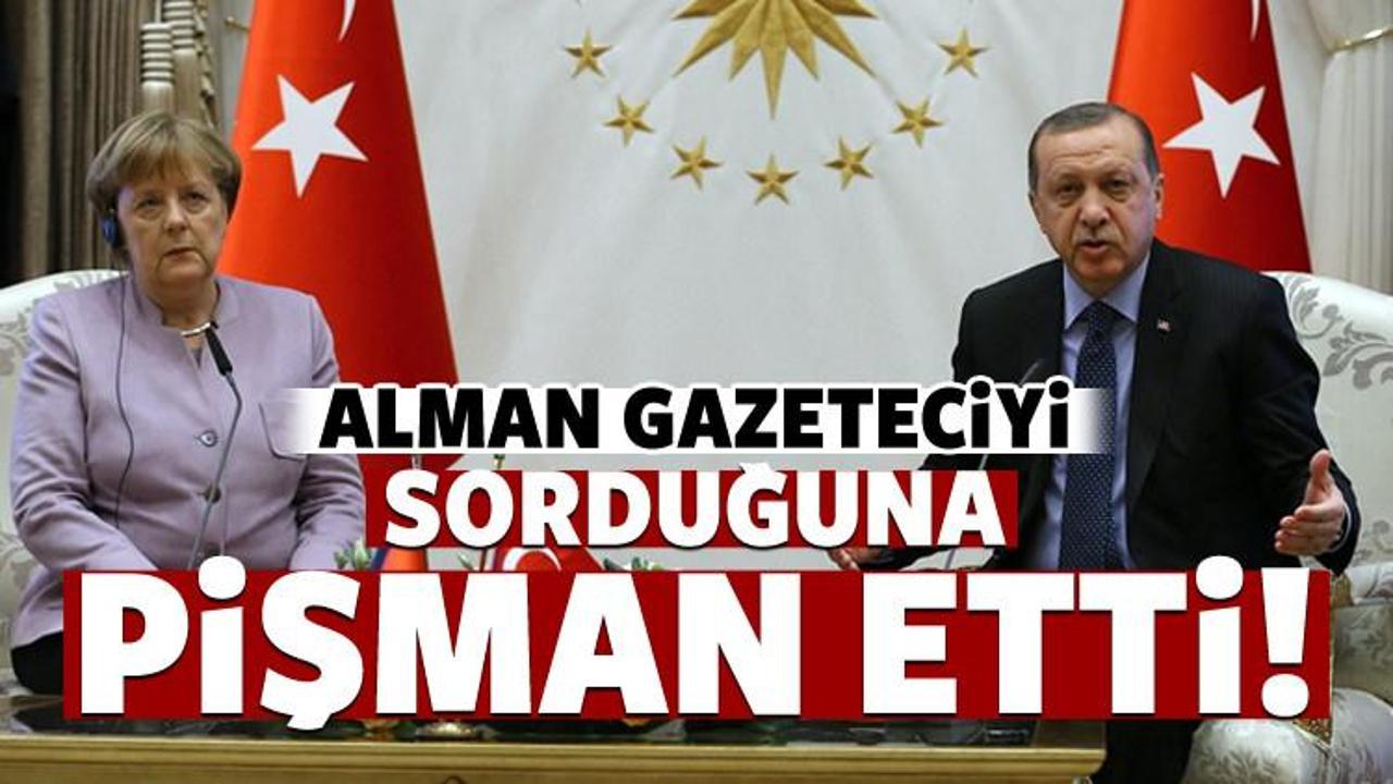 Alman gazetecinin sorusuna tokat gibi yanıt!