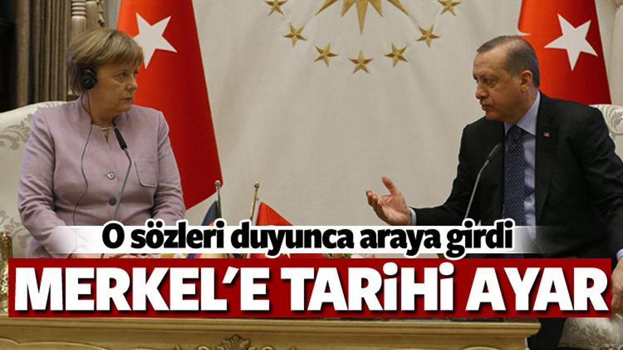 Erdoğan'dan Merkel'e ders: Asla kabul edemem!