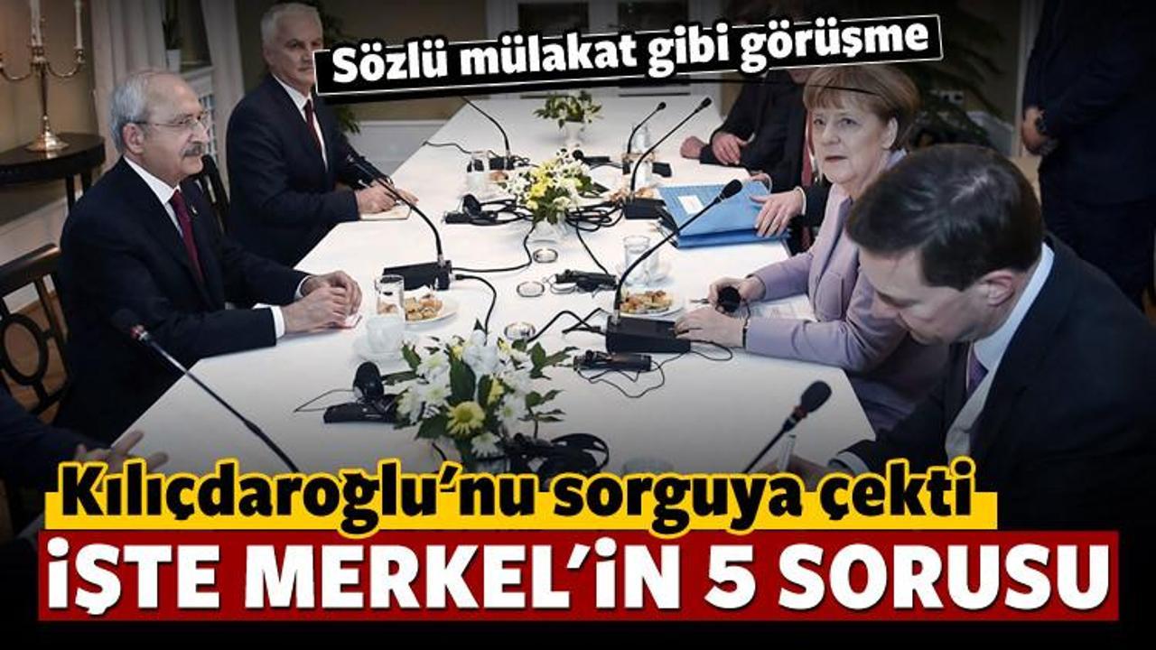 Kılıçdaroğlu'nun Merkel'le imtihanı