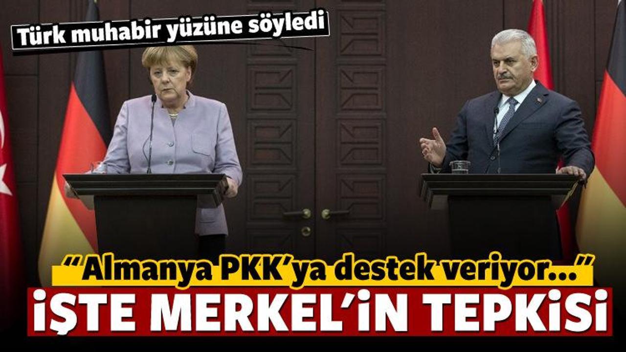 Merkel'den PKK sorusuna cevap