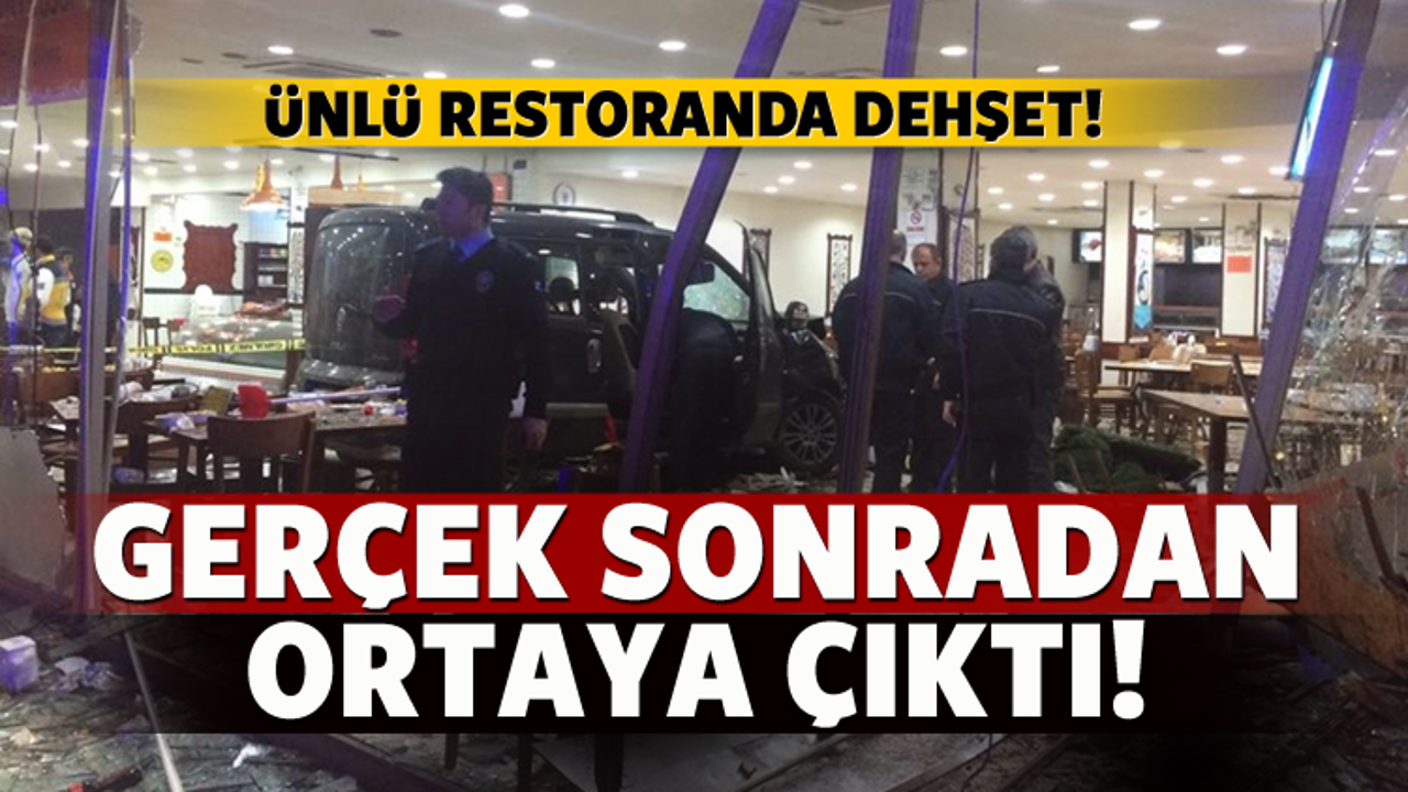 Bursa'nın ünlü restoranında kaza dehşeti 