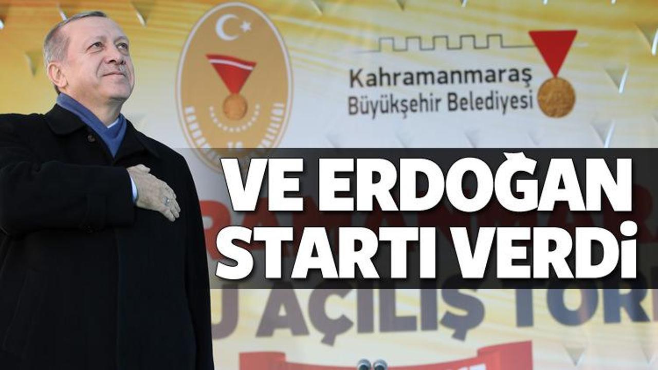 Cumhurbaşkanı Erdoğan startı verdi