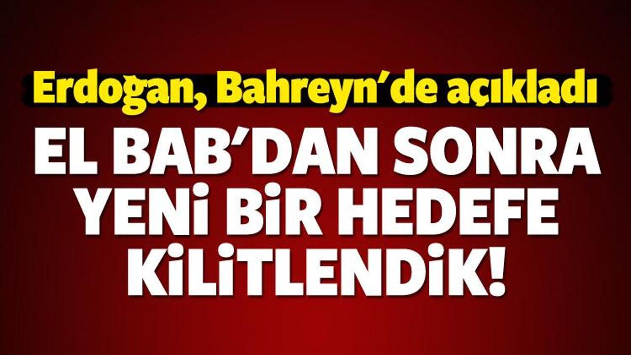 Erdoğan: El Bab'dan sonraki hedefimiz...