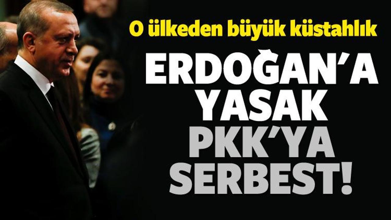Büyük ayıp! PKK’ya izin var Erdoğan’a yok!