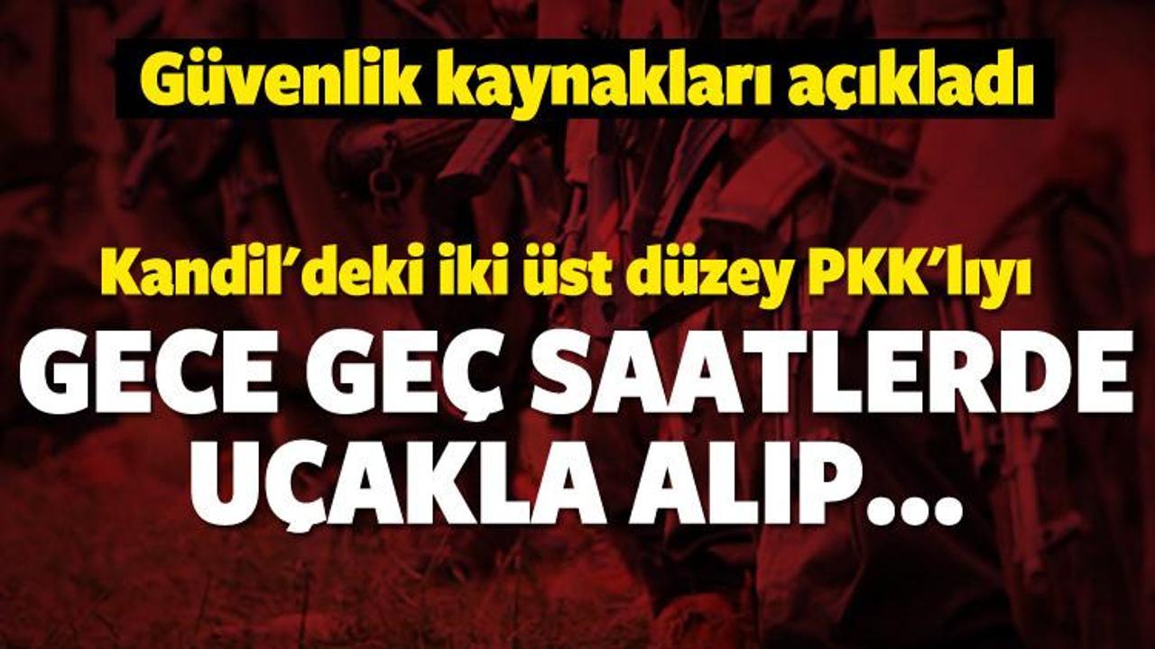 PKK'lı teröristleri uçakla taşımışlar