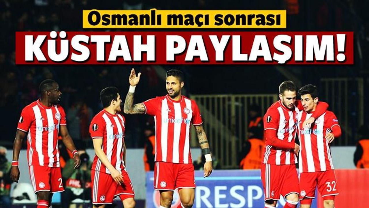 Olympiakos'tan küstah Osmanlı paylaşımı!