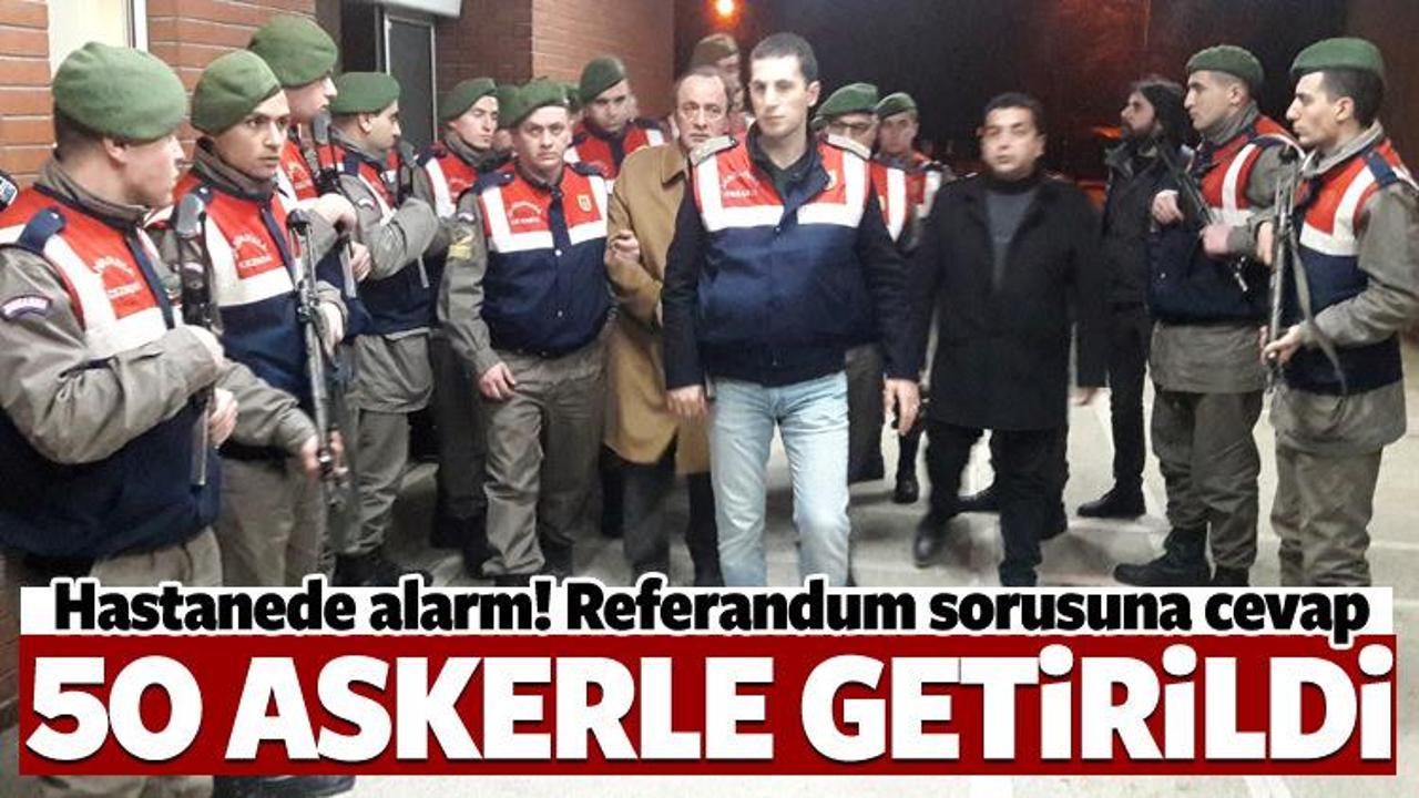 Alaattin &Ccedil;akıcı 50 askerle hastaneye getirildi