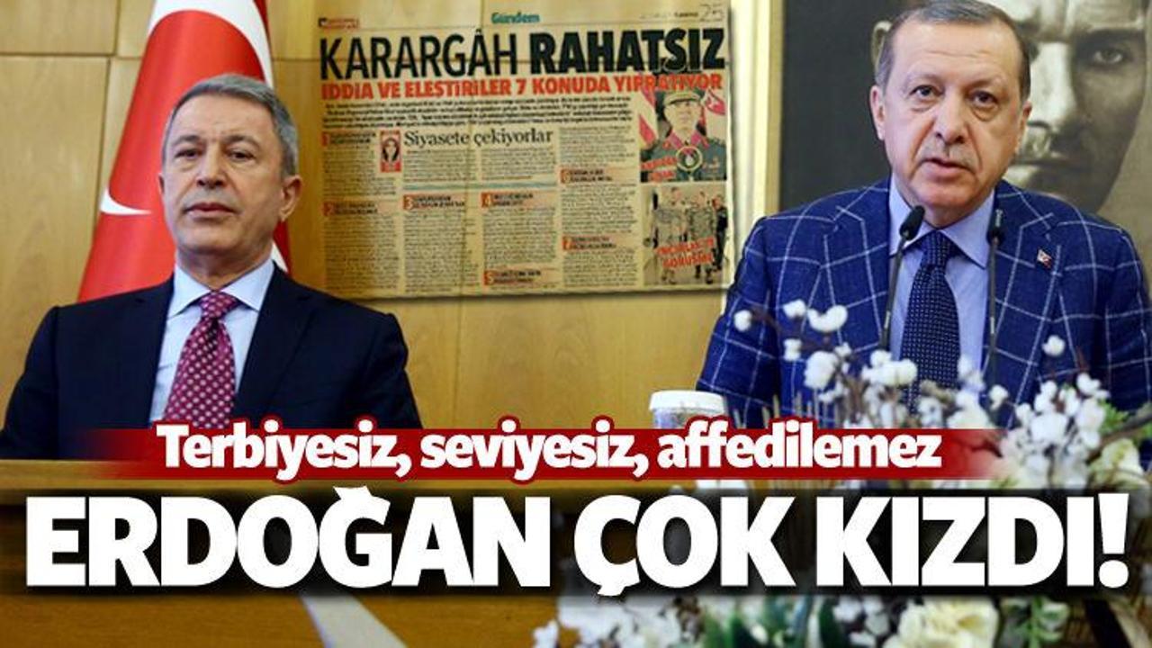 Cumhurbaşkanı Erdoğan'dan Hürriyet'e sert tepki!