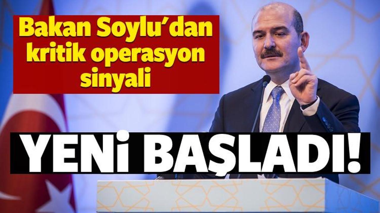 Bakan Soylu açıkladı: Operasyon yeni başladı!