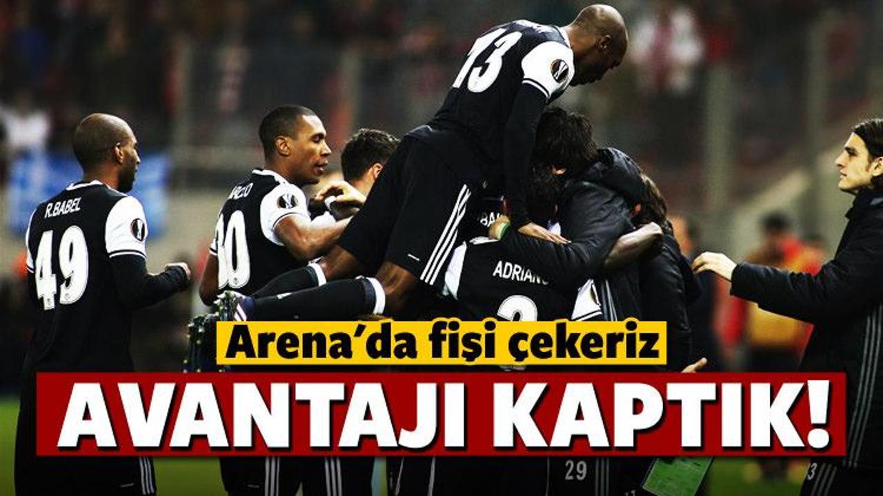 Beşiktaş Yunanistan'da avantajı kaptı!