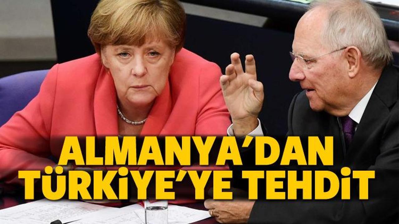 Alman Bakan Türkiye'yi parayla tehdit etti!