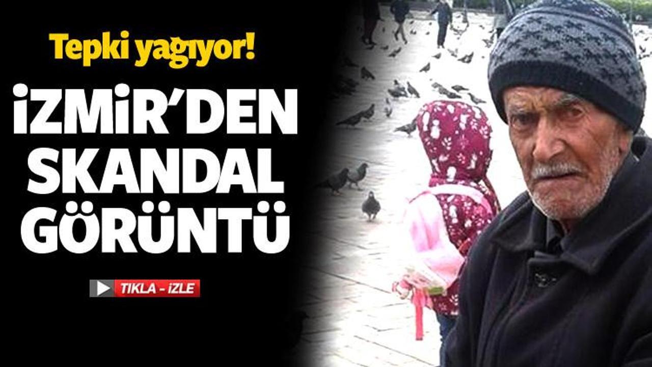 İzmir'den skandal g&ouml;r&uuml;nt&uuml;! Tepki yağıyor