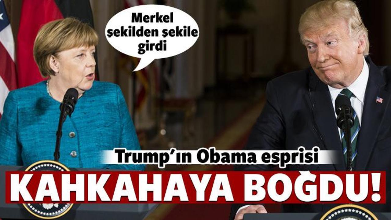 Trump'ın esprisi Merkel'i şaşırttı!