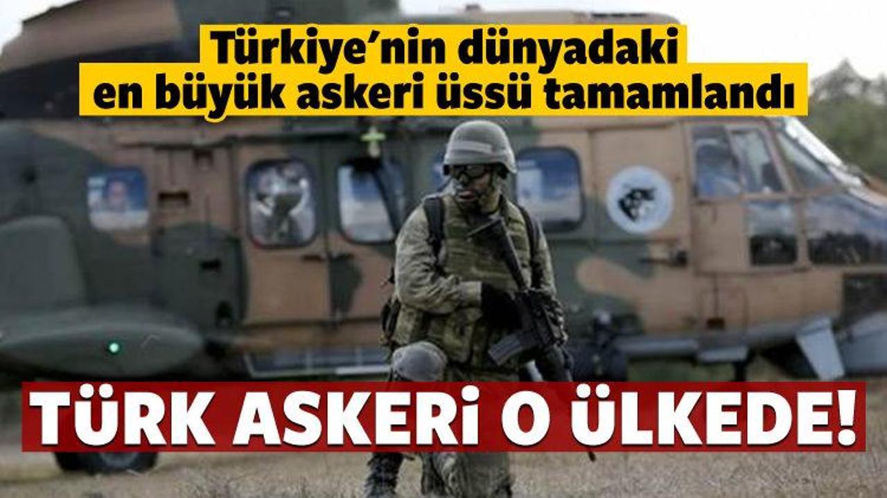 Türk askeri üssü göreve başlıyor