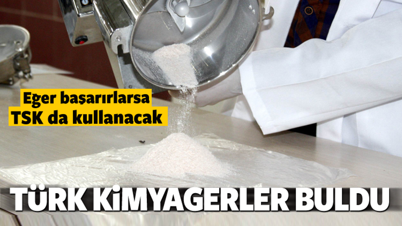 Türk kimyagerlerden kanı durduracak buluş
