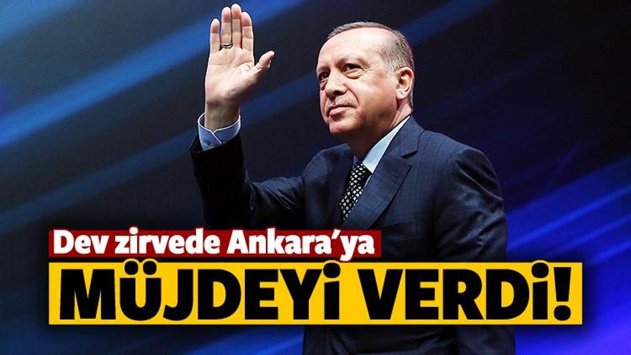 Cumhurbaşkanı Erdoğan'dan Ankara'ya müjde!
