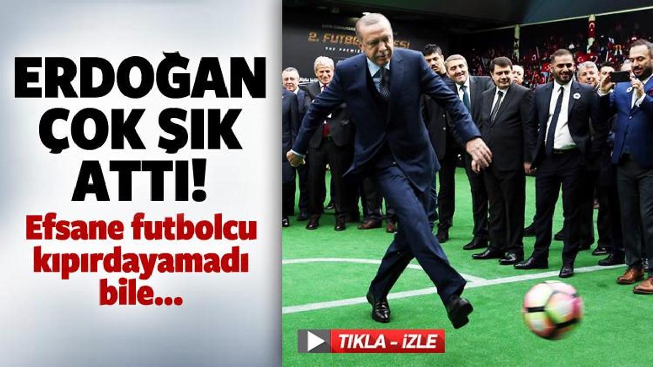 Erdoğan'dan dünyaca ünlü yıldıza penaltı golü